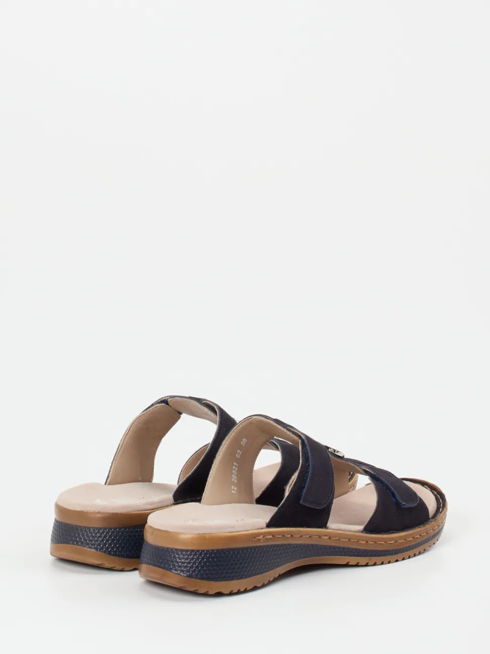 Ara – Komfort-Pantolette aus Veloursleder Dunkelblau