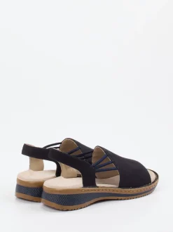Ara – Komfortsandale aus Veloursleder Blau
