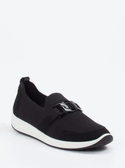 Ara – Komfort-Slipper aus Stretch schwarz