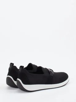 Ara – Komfort-Slipper aus Stretch schwarz