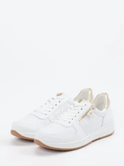 Ara – Komfort-Sneaker aus Kalbleder Weiß