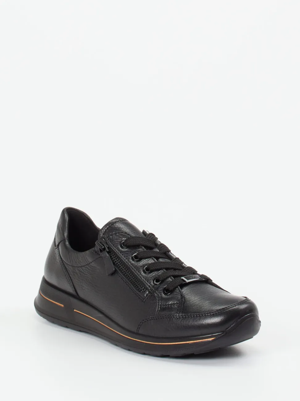 Ara – Komfort-Sneaker aus Kalbleder schwarz