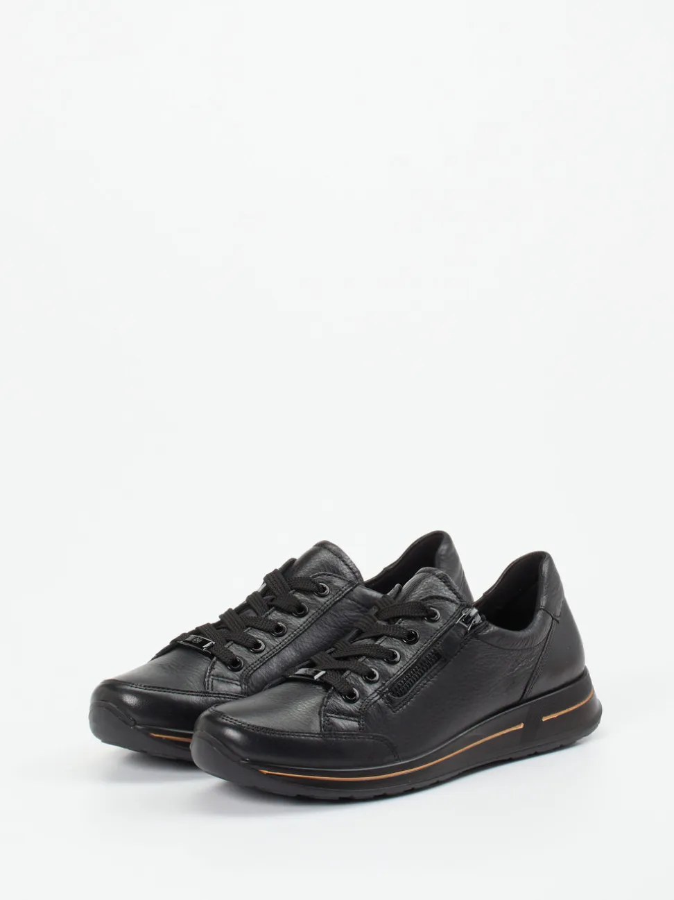 Ara – Komfort-Sneaker aus Kalbleder schwarz