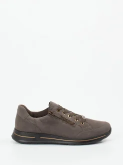 Ara – Komfort-Sneaker aus Veloursleder in Taupe