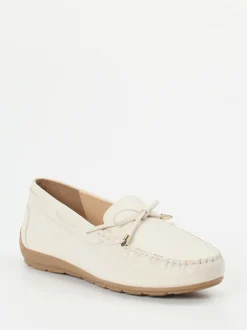 Ara – Loafer aus Hirschleder cremeweiß
