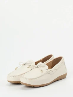 Ara – Loafer aus Hirschleder cremeweiß