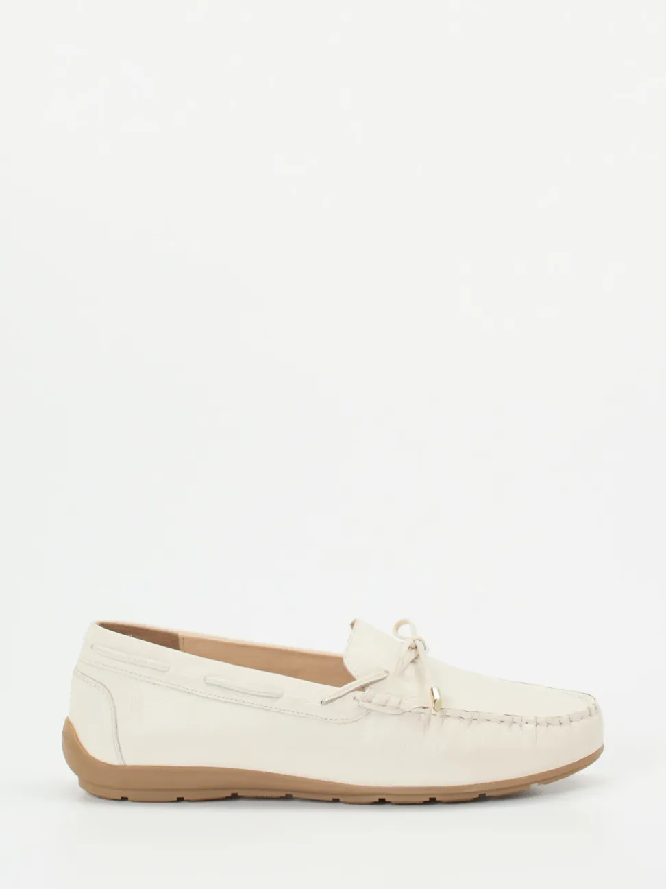 Ara – Loafer aus Hirschleder cremeweiß