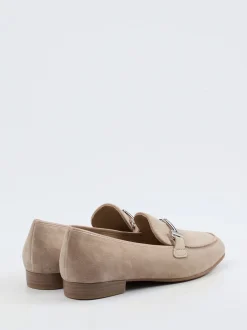 Ara – Loafer aus Veloursleder beige
