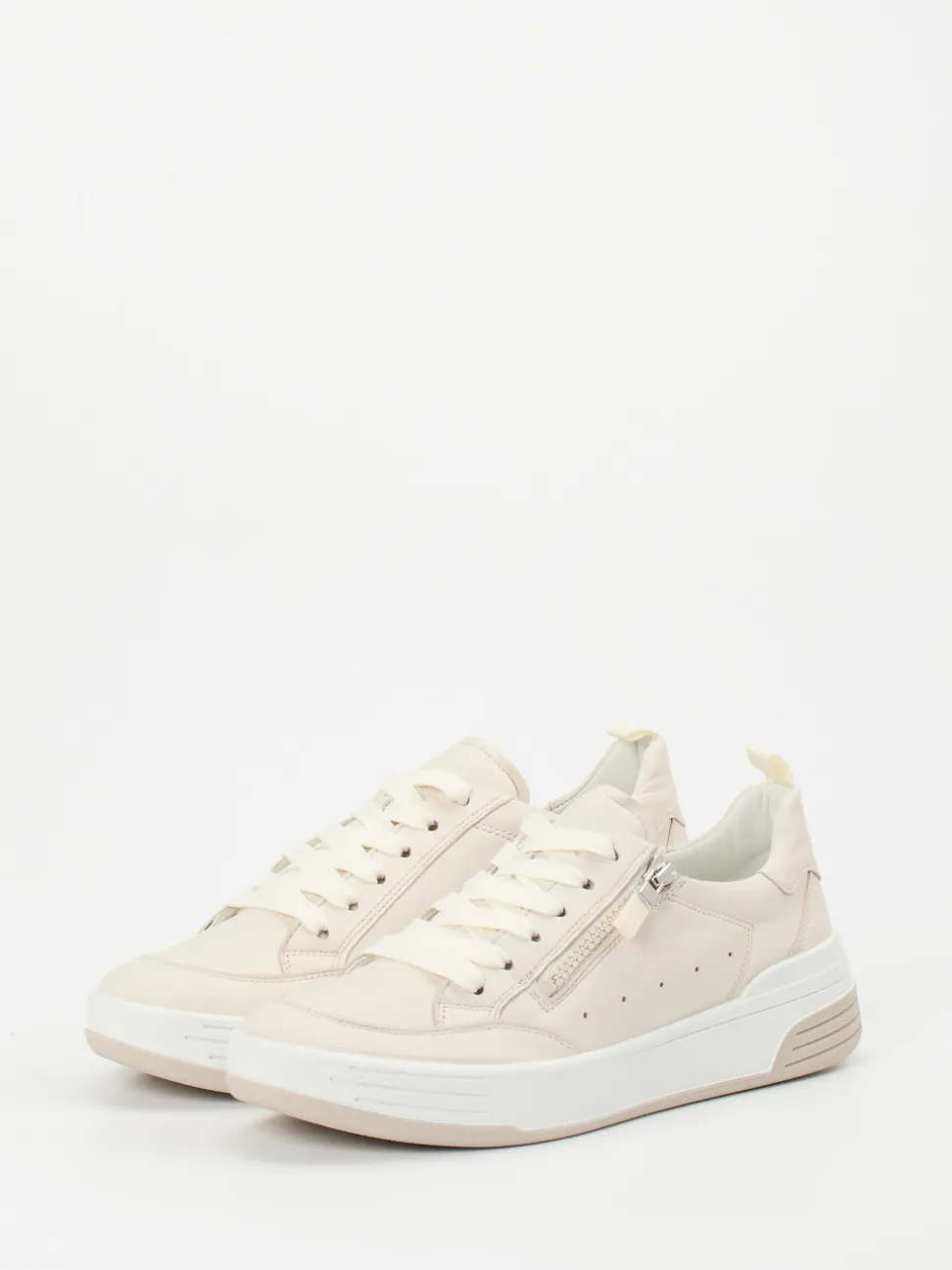 Ara – Low-Top Sneaker aus Kalbleder beige