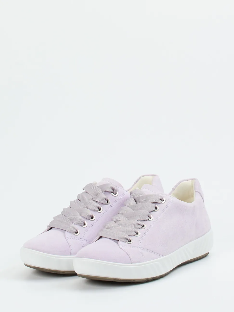 Ara – Low-Top Sneaker aus Veloursleder Flieder