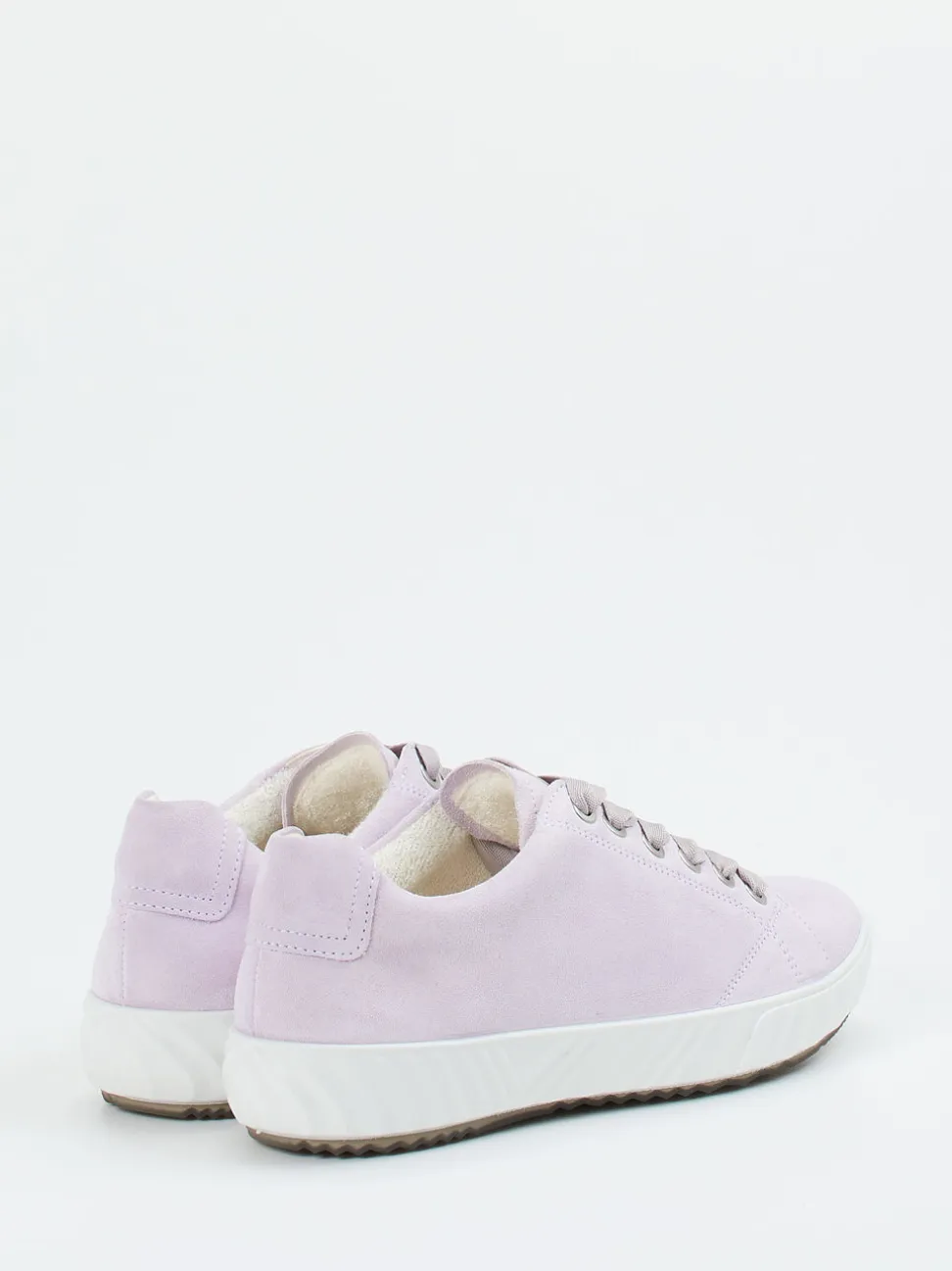 Ara – Low-Top Sneaker aus Veloursleder Flieder