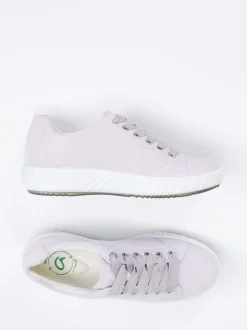 Ara – Low-Top Sneaker aus Veloursleder Flieder