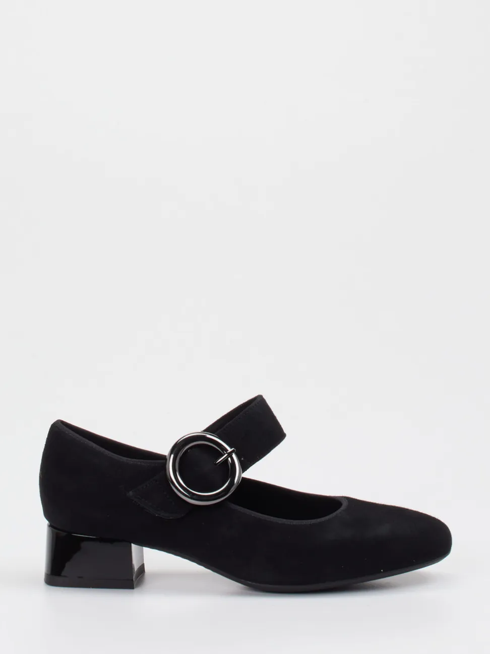 Ara – Mary Jane Pumps aus Veloursleder schwarz