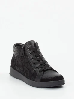 Ara – Mid-Top Sneaker aus Leder Schwarz