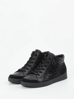 Ara – Mid-Top Sneaker aus Leder Schwarz