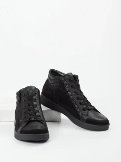 Ara – Mid-Top Sneaker aus Leder Schwarz