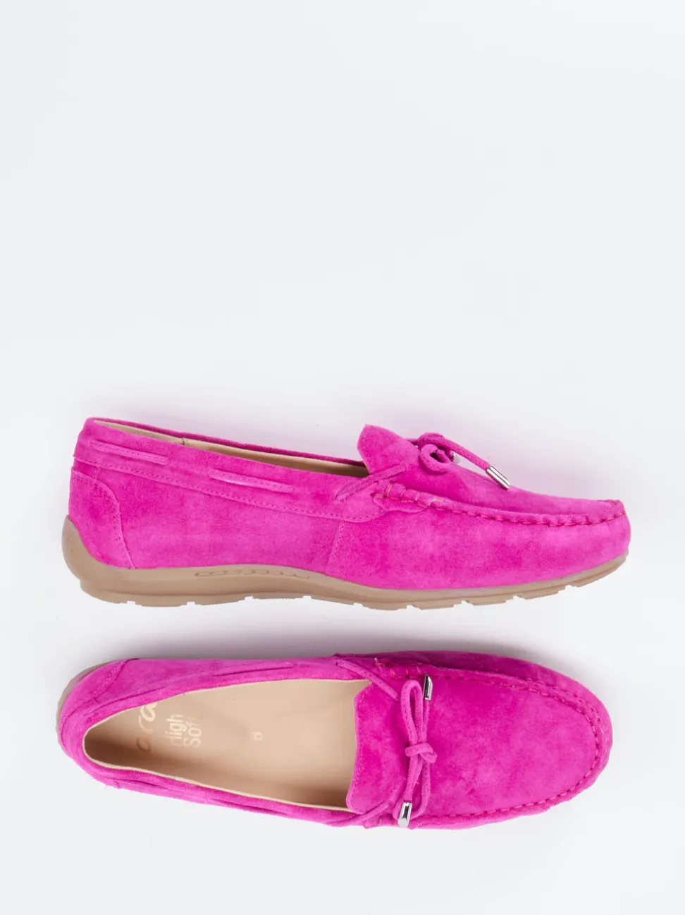 Ara – Mokassin aus Veloursleder in Pink