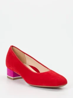 Ara – Pumps aus Veloursleder in Signalrot