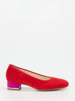 Ara – Pumps aus Veloursleder in Signalrot