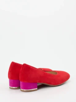 Ara – Pumps aus Veloursleder in Signalrot
