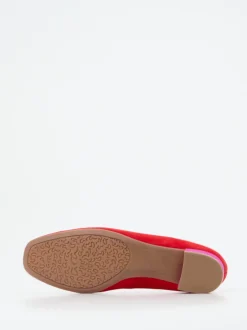 Ara – Pumps aus Veloursleder in Signalrot