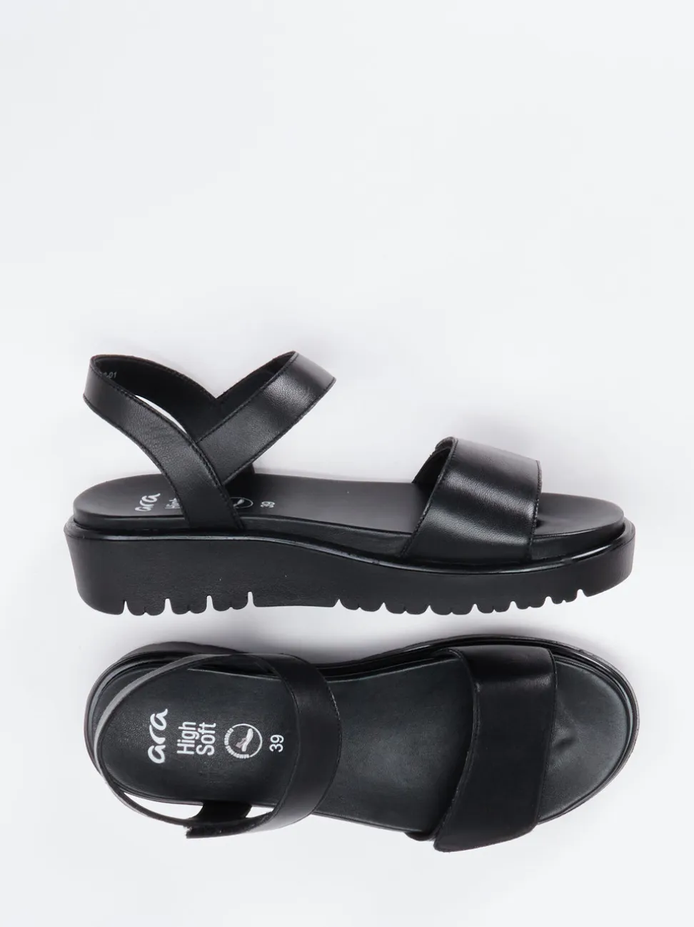 Ara – Sandalen aus Kalbleder in Schwarz
