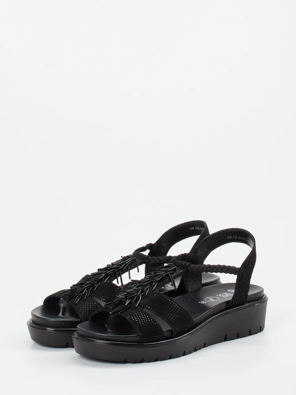 Ara – Sandalette aus geprägtem Leder Schwarz