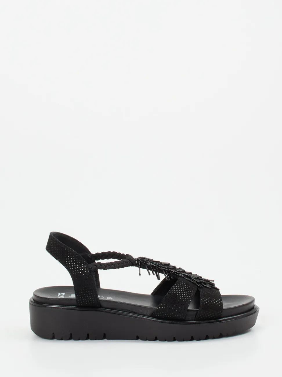 Ara – Sandalette aus geprägtem Leder Schwarz