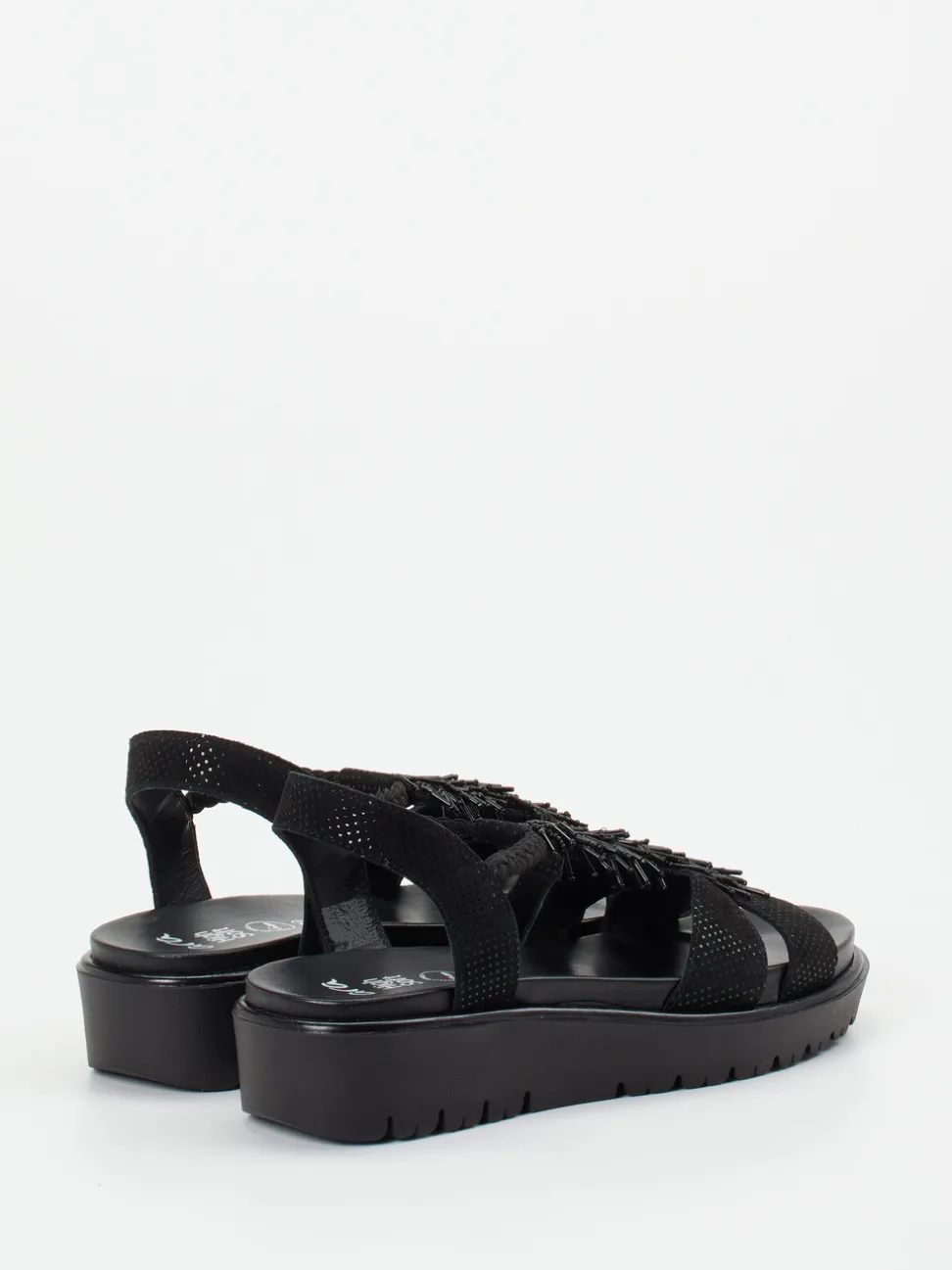Ara – Sandalette aus geprägtem Leder Schwarz