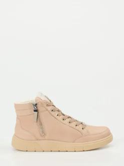 Ara – Schnürboots aus Kalbleder beige