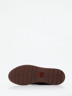 Ara – Schnürstiefelette aus Veloursleder dunkelbraun