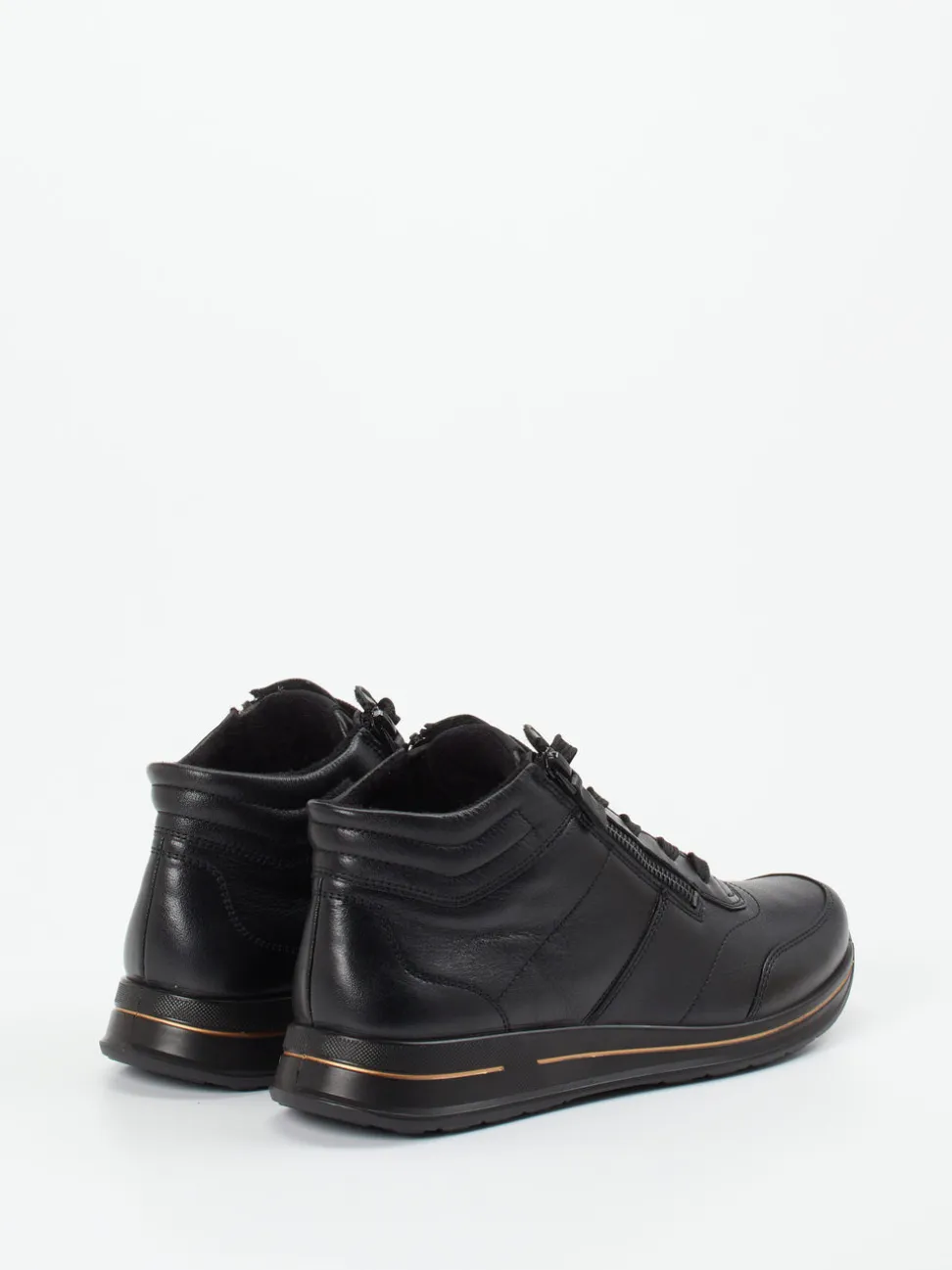 Ara – Schnürstiefelette aus Kalbleder Schwarz