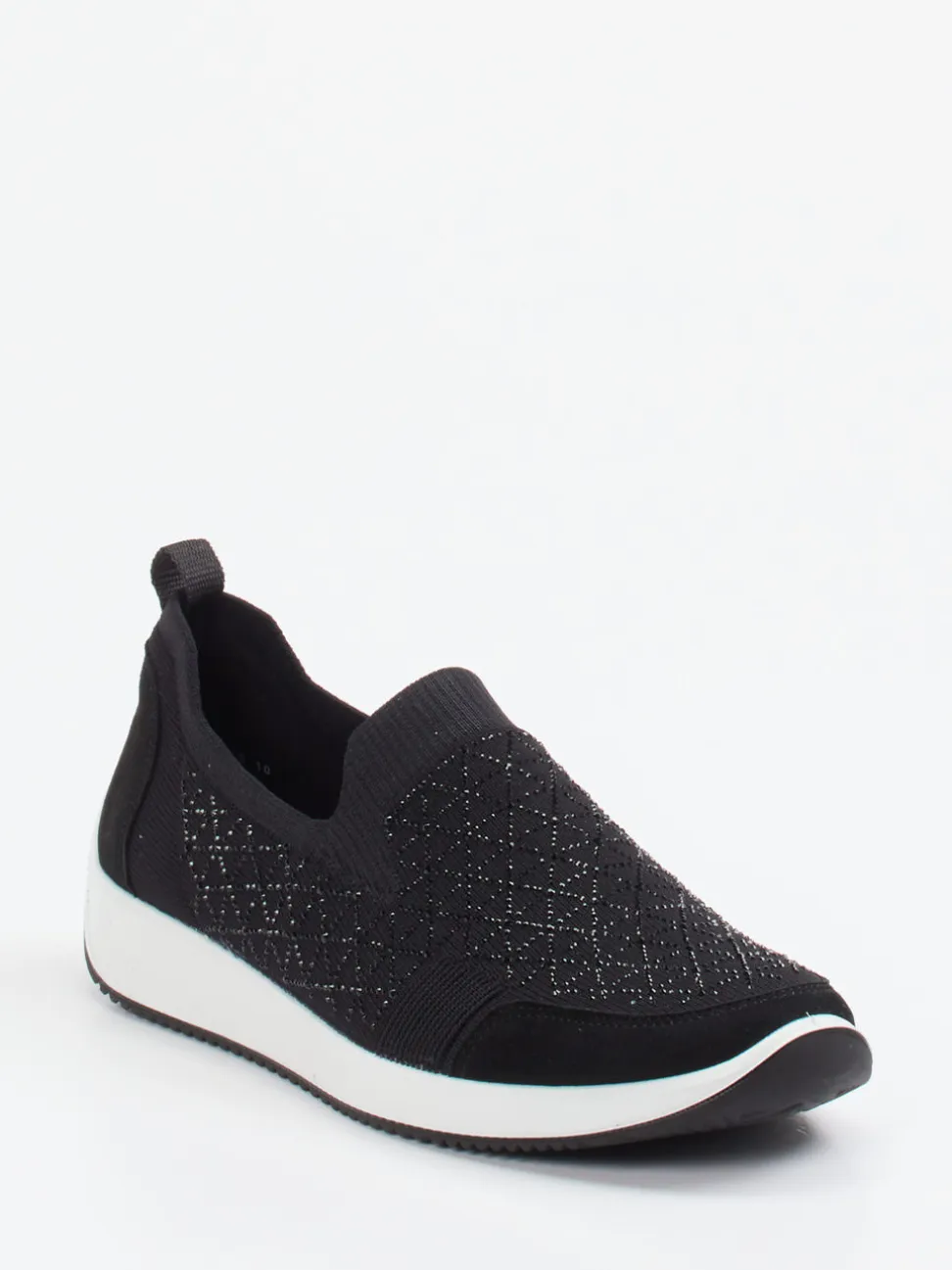Ara – Slip-On Sneaker aus Stretch mit Glitzerdetails