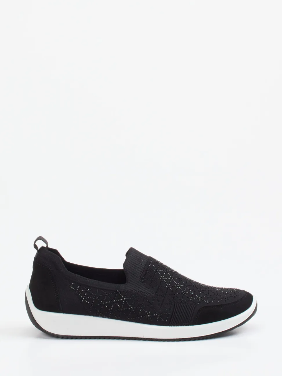 Ara – Slip-On Sneaker aus Stretch mit Glitzerdetails