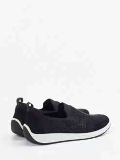 Ara – Slip-On Sneaker aus Stretch mit Glitzerdetails