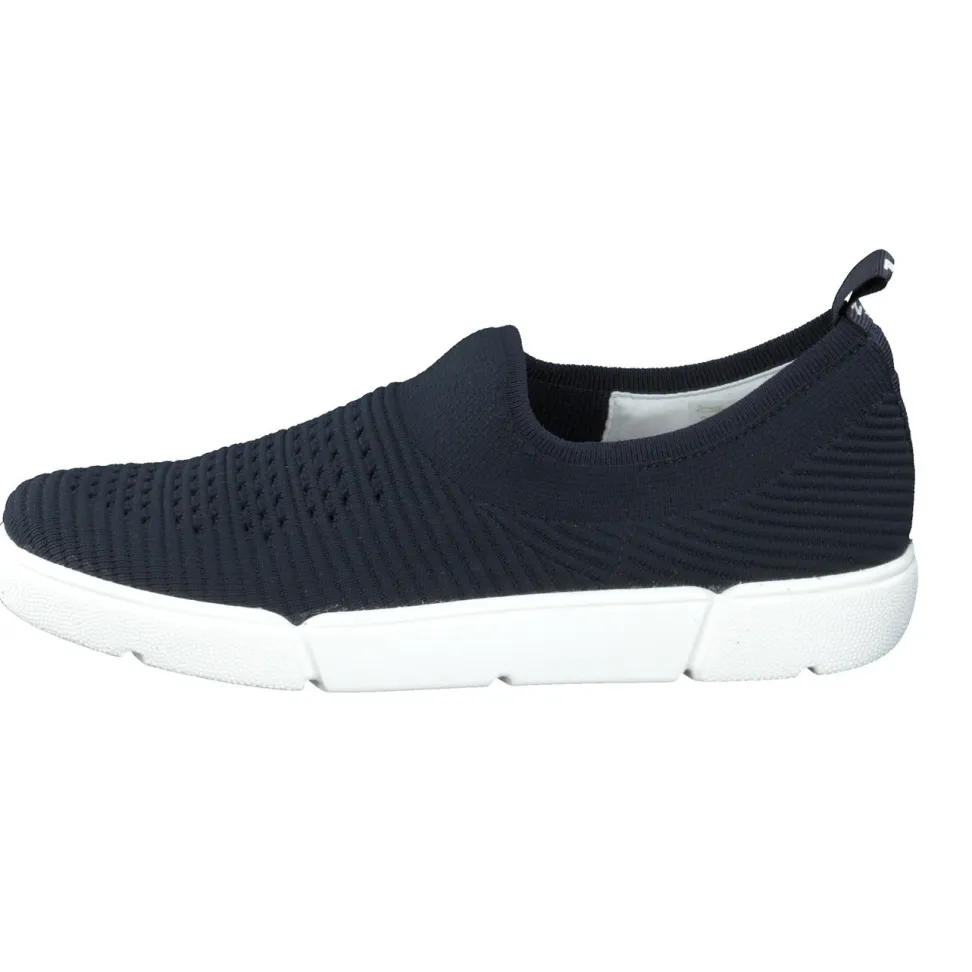 Ara – Slip-On Sneaker aus Stricktextil Dunkelblau