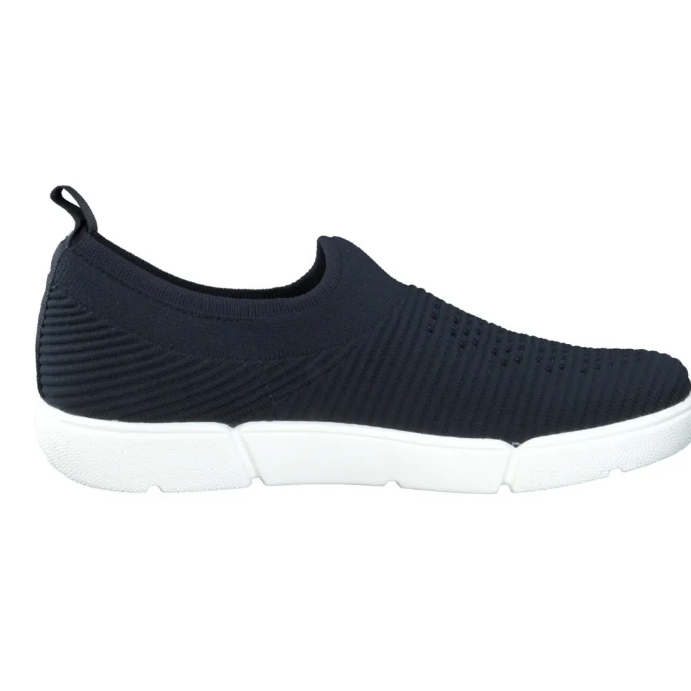 Ara – Slip-On Sneaker aus Stricktextil Dunkelblau