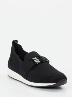 Ara – Slipper aus Textilstrick Schwarz