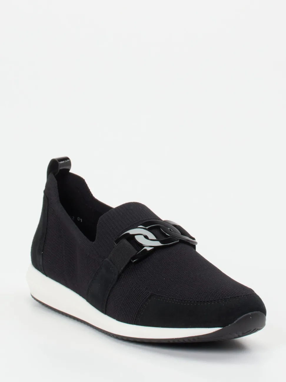 Ara – Slipper aus Textilstrick Schwarz