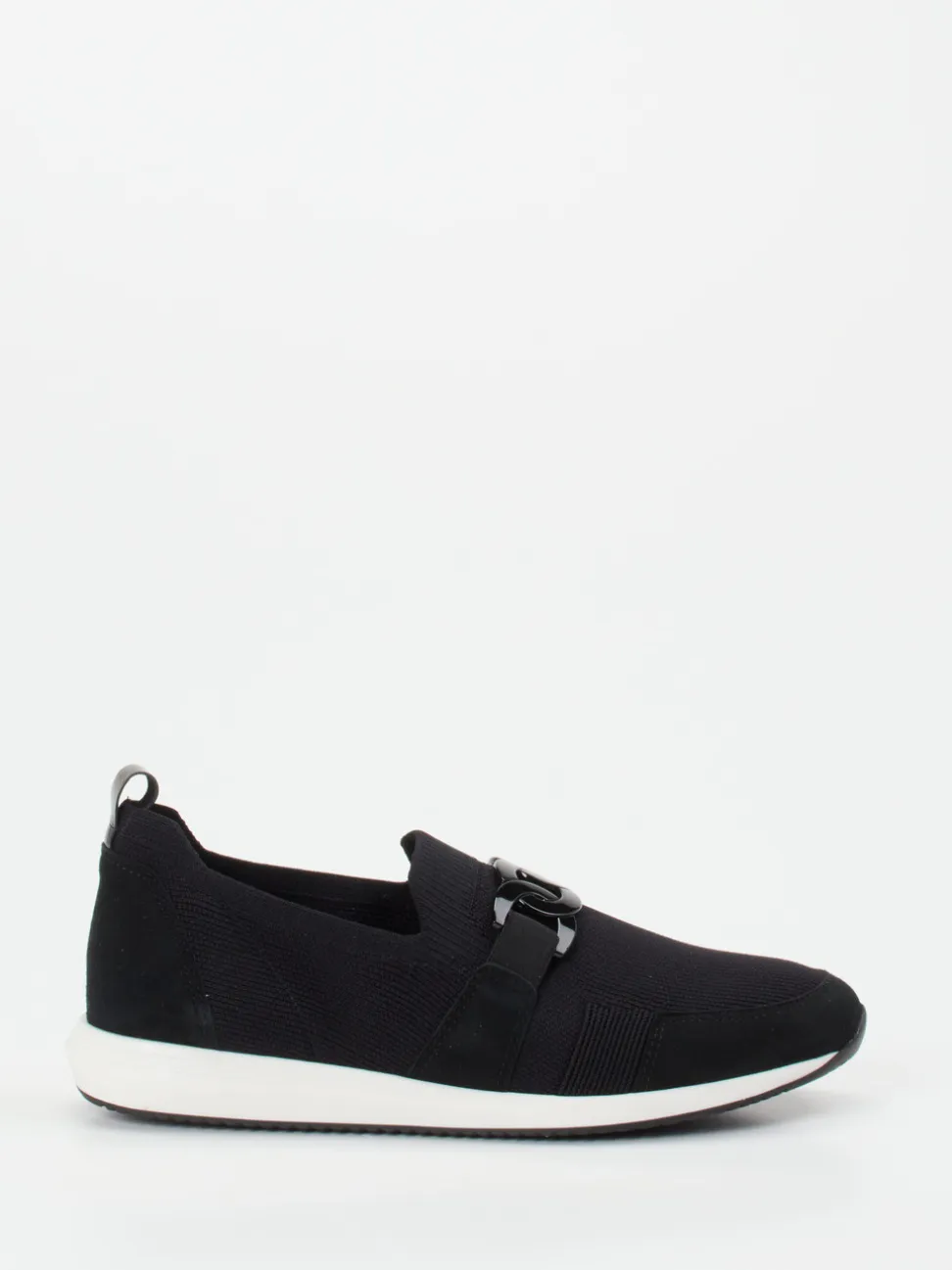 Ara – Slipper aus Textilstrick Schwarz