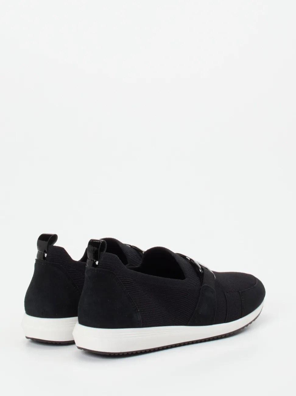 Ara – Slipper aus Textilstrick Schwarz