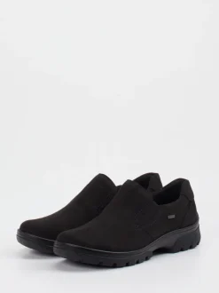 Ara – Slipper aus Veloursleder schwarz