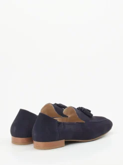 Ara – Slipper aus Veloursleder Dunkelblau