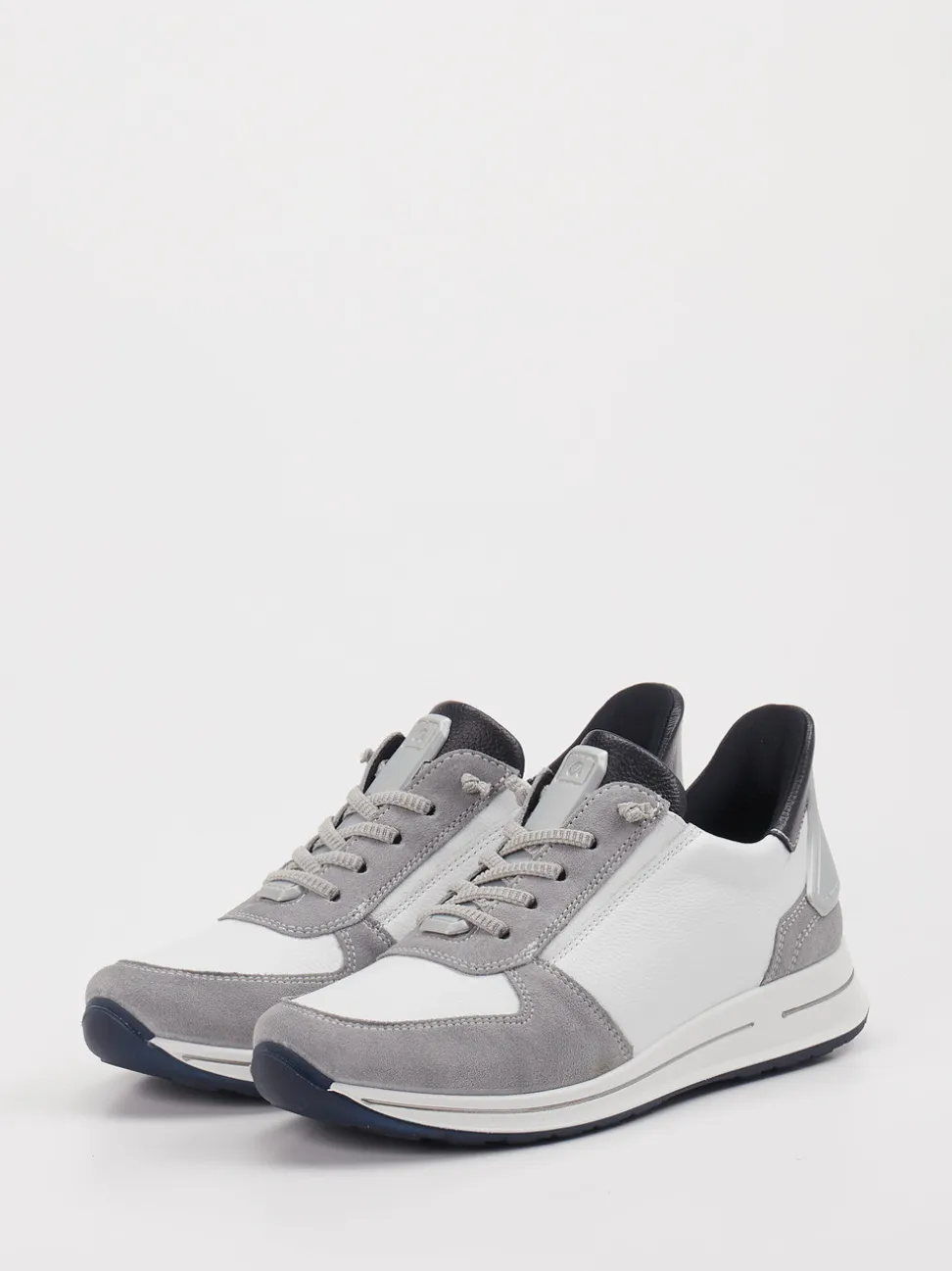 Ara – Sneaker aus Leder-Mix in Weiß