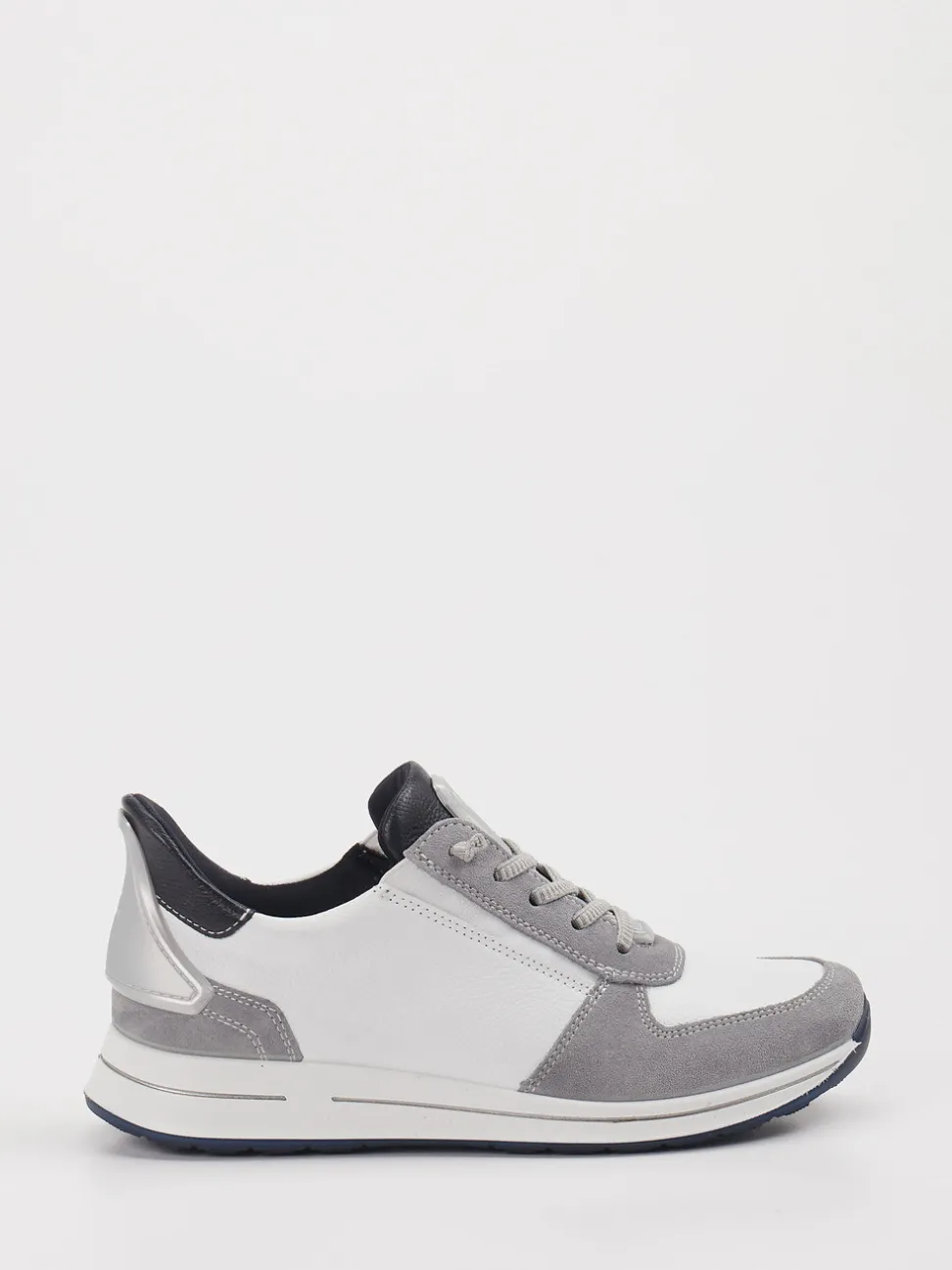 Ara – Sneaker aus Leder-Mix in Weiß