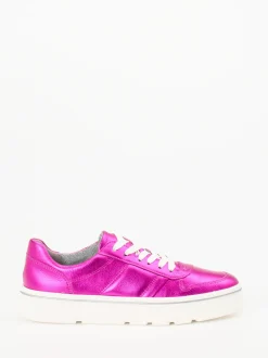Ara – Sneaker aus Metallicleder in Pink