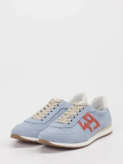 Ara – Sneaker aus Veloursleder Hellblau