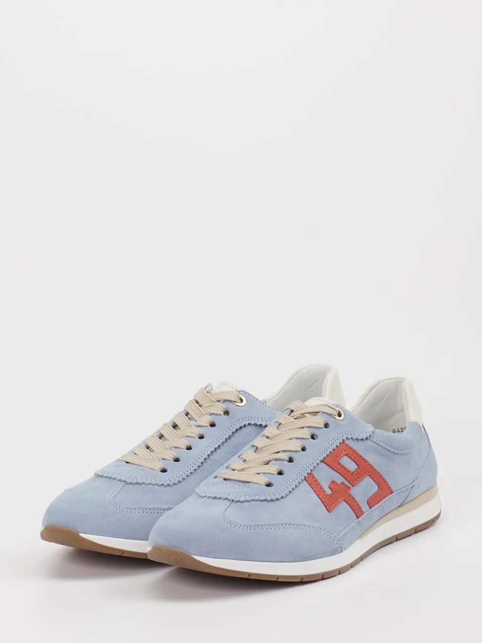Ara – Sneaker aus Veloursleder Hellblau