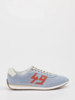 Ara – Sneaker aus Veloursleder Hellblau