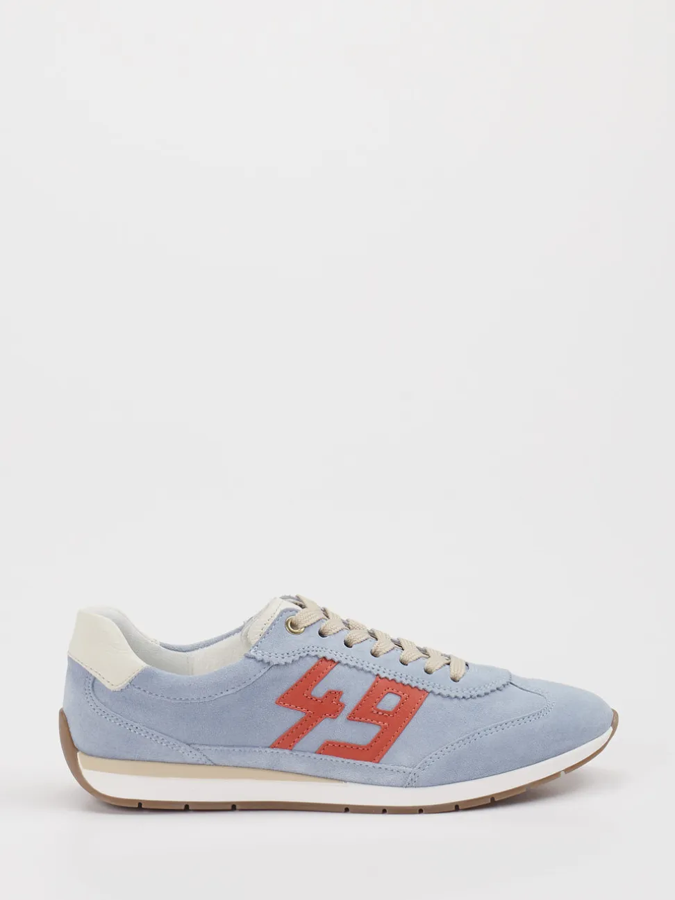 Ara – Sneaker aus Veloursleder Hellblau